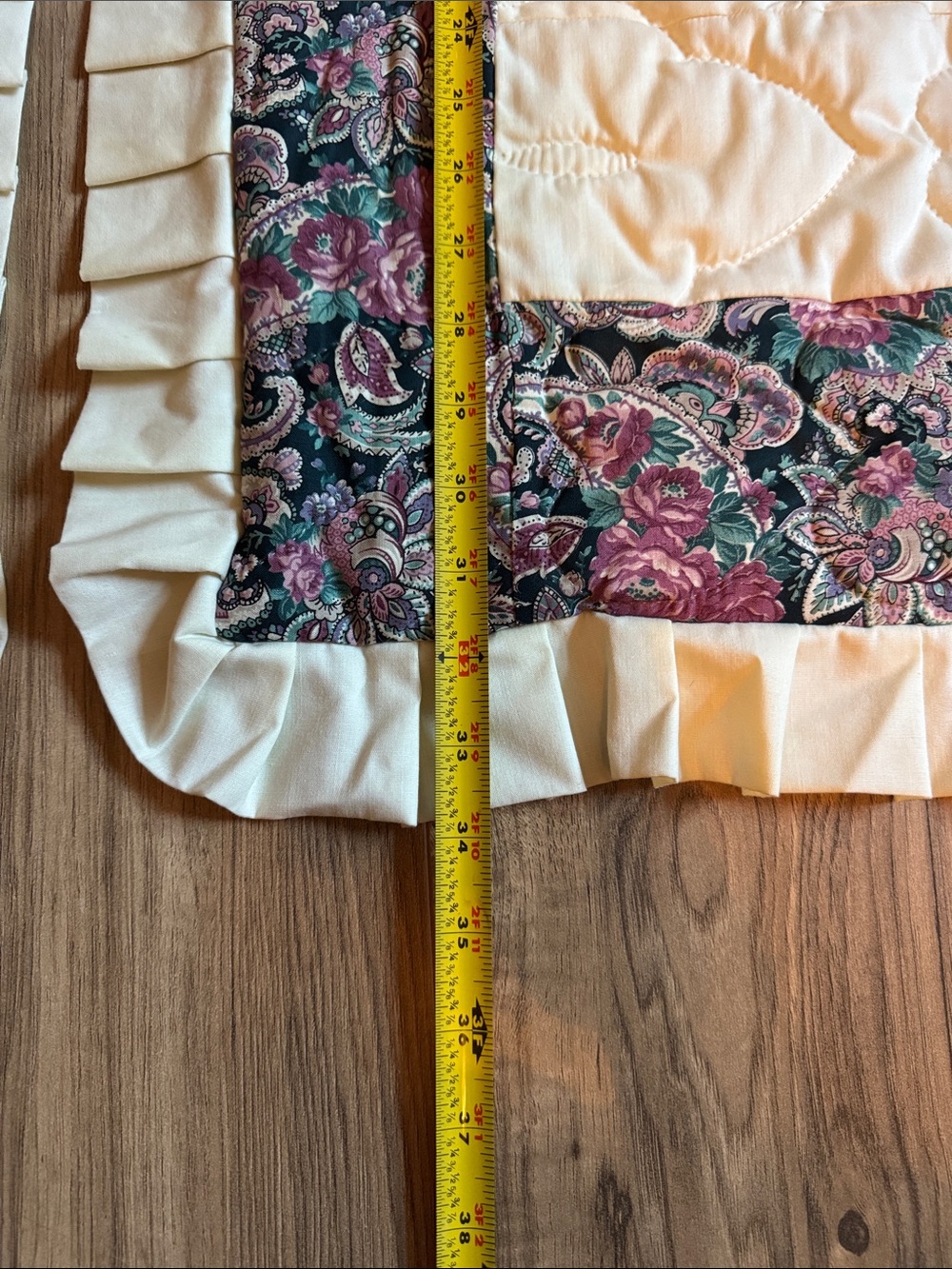 Authentic Vintage Amish Made Queen Size Quilt - Picture 15 of 16
